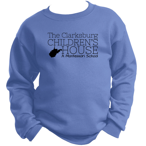 Port and Company YOUTH Crewneck Sweatshirt -- Carolina Blue