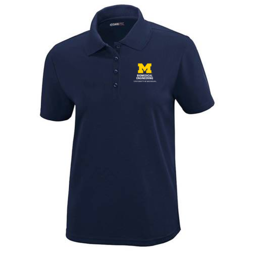 Ladies Ash City Core 365 Origin Performance Pique Polo -- Classic Navy