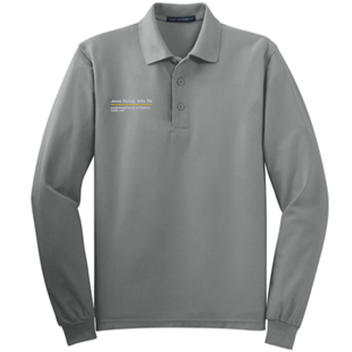 Port Authority Long Sleeve Sport Shirt -- Cool Grey