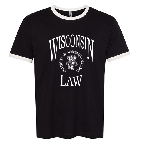 Next Level Unisex Fine Jersey Ringer Tee -- Black / Natural