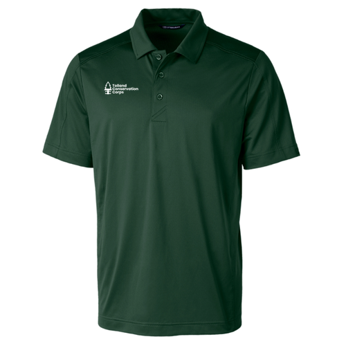 Textured Stretch Men's Short Sleeve Polo -- Hunter