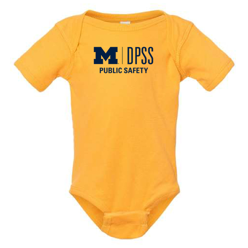 Infant Rabbit Skins Lap Shoulder Onesie -- Gold