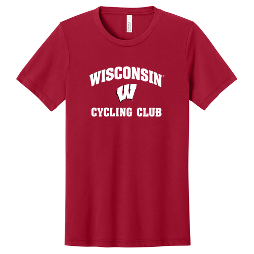 Wisconsin Cycling Club T-Shirt -- Solid Red Triblend