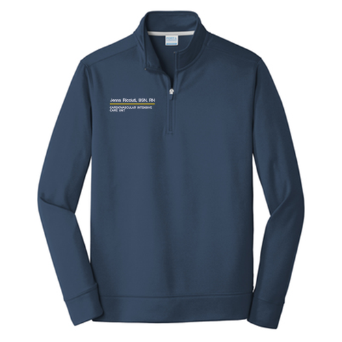 Port & Company Performance Fleece 1/4-Zip Pullover Sweatshirt -- Deep Navy