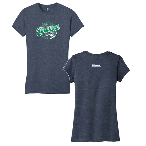 Ladies District Made Soft Very Important Tee -- Heathered Navy