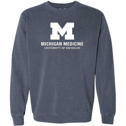 Comfort Colors Soft Heavier Garment-Dyed Crewneck Sweatshirt -- Denim