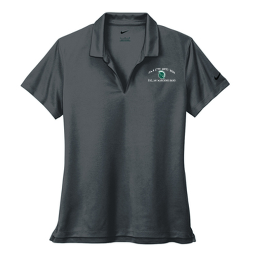Nike Ladies Dri-Fit Micro Pique 2.0 Polo -- Anthracite