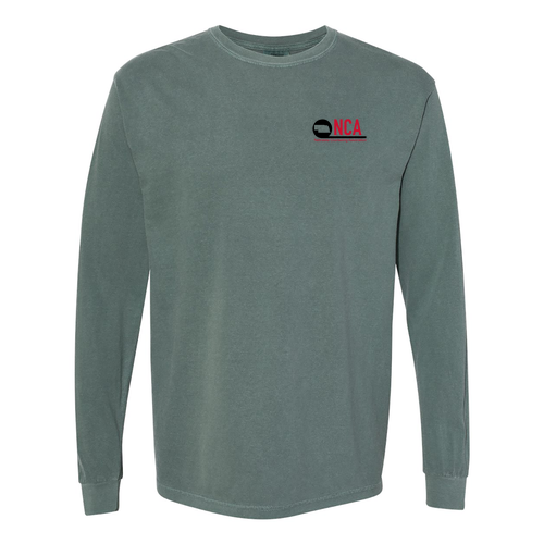 Comfort Colors Unisex Garment-Dyed Heavyweight Long Sleeve T-Shirt -- Light Green