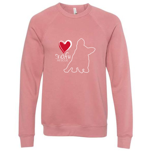 Bella Canvas Unisex Sponge Fleece Raglan Sweatshirt -- Mauve
