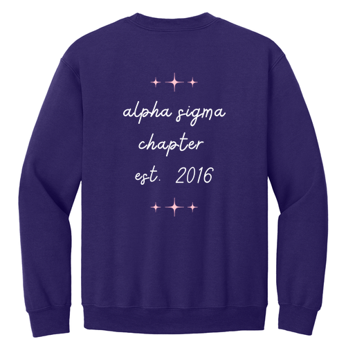 Gildan Heavy Blend Crew Neck Sweatshirt -- Purple