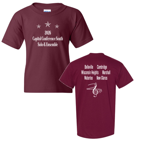 Gildan Cotton T-Shirt Youth -- Maroon