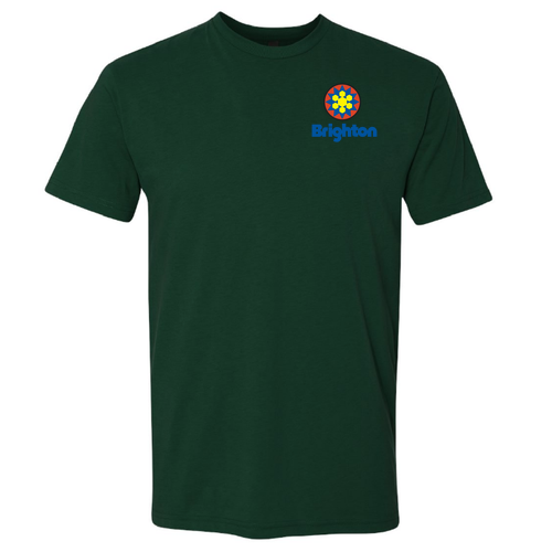 Brighton Logo 2 Full color -- Short Sleeve Forest Green