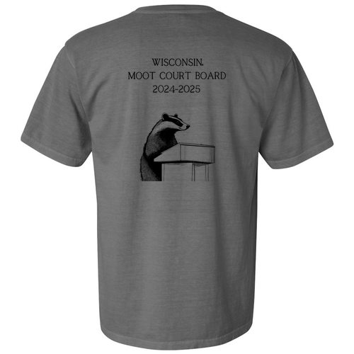 Comfort Colors Heavyweight Adult T-Shirt Badger Logo Grey