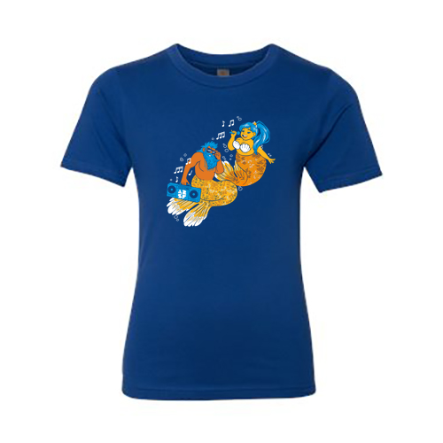 Youth Next Level Soft Fitted Short Sleeve Crew Tee -- Royal