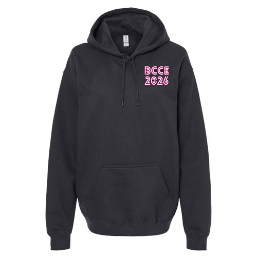 Gildan Adult Softstyle Fleece Pullover Hooded Sweatshirt -- Black