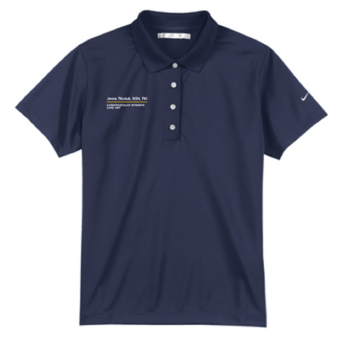 Nike Ladies Tech Basic Dri Fit Polo -- Midnight Navy