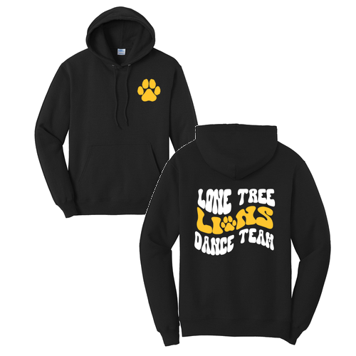 Port and Company Core Fleece Pullover Hooded Sweatshirt -- Jet Black