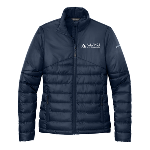 Eddie Bauer Ladies Quilted Jacket -- River Blue Navy