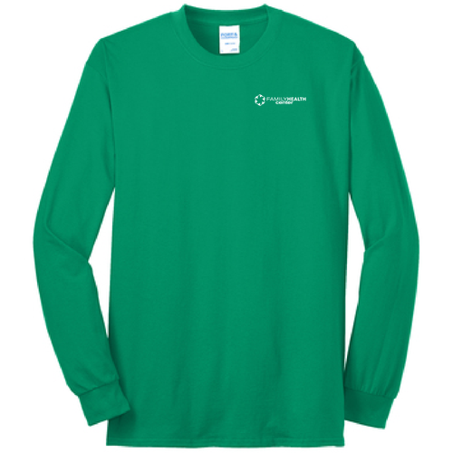 Port and Company Long Sleeve 50/50 T Shirt -- Kelly