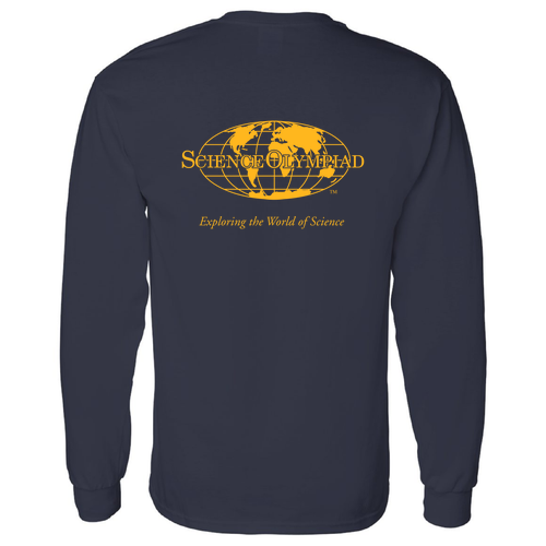 Mens/Unisex Gildan Heavy Cotton Longsleeve Basic T-Shirt -- Navy