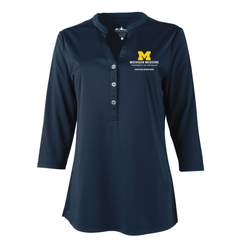 Ladies Charles River Windsor Henley -- Navy, $32