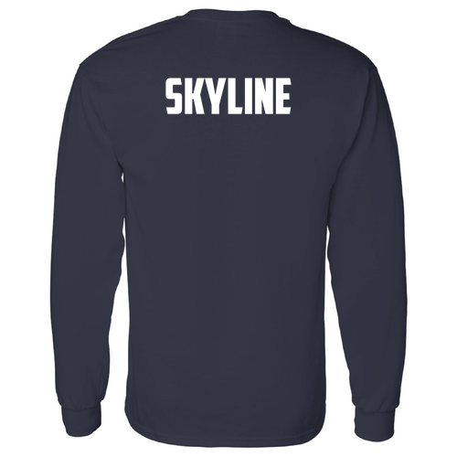 Gildan Heavy Cotton Longsleeve Basic T-Shirt -- Navy