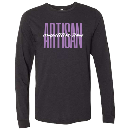 Bella+Canvas Unisex Heather Cvc Long Sleeve Tee- Heathers -- Black Heather