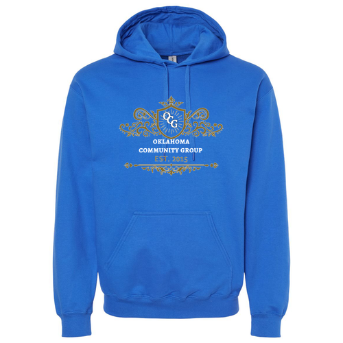 Unisex Adult Softstyle Fleece Pullover Hooded Sweatshirt -- Royal