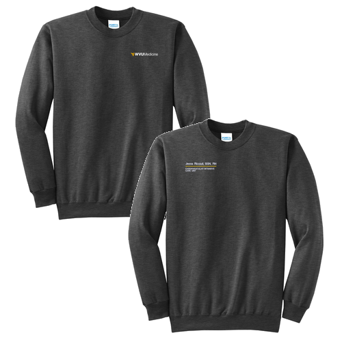 Port and Company Classic Crewneck Sweatshirt -- Dark Heather Grey