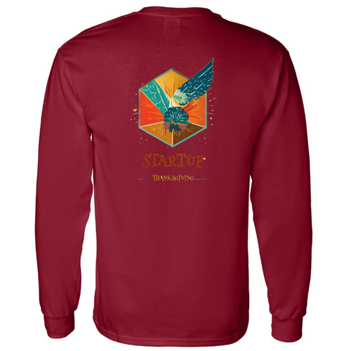 Gildan Heavy Cotton Longsleeve Basic T-Shirt -- Garnet