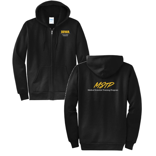 Port and Company Classic Full Zip Hooded Sweatshirt -- Jet Black