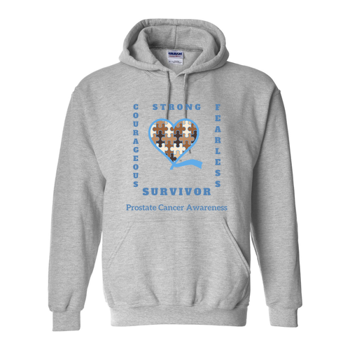 Survivor Prostate Cancer Awareness -- sport grey hoodie