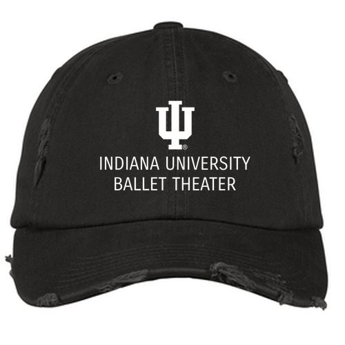 IUBT- Distressed Hat- Black