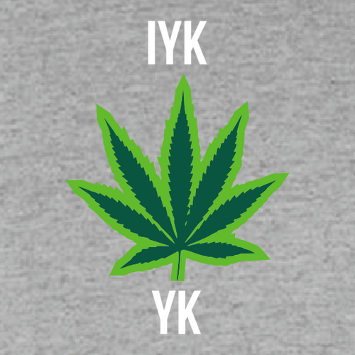 IYKYK Embroidered Crew -- Grey