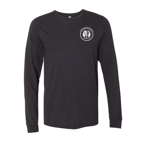 Bella+Canvas Unisex Heather Cvc Long Sleeve Tee- Heathers -- Black Heather