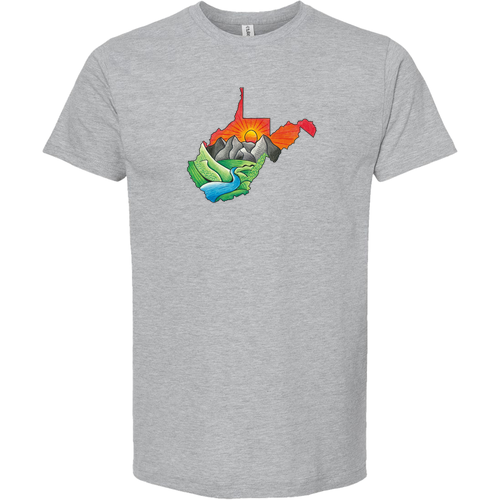 Tultex Unisex Tee with Tear Away Tag -- Heather Grey