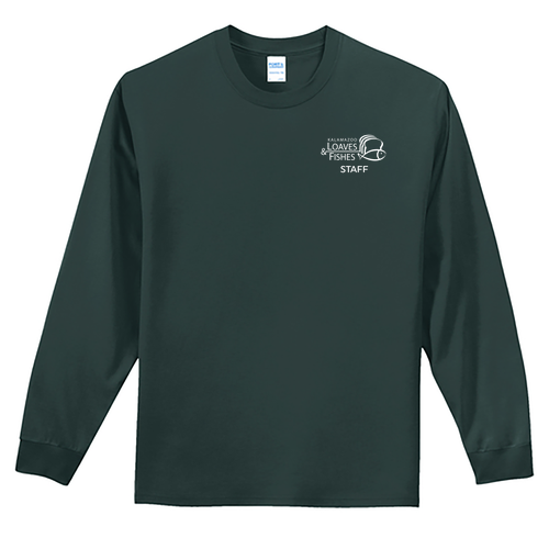 KLF Staff Port & Company Long Sleeve T-Shirt -- Dark Green