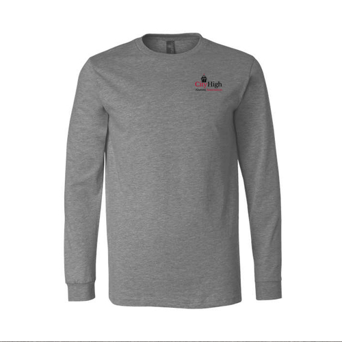 Bella+Canvas Unisex Heather Cvc Long Sleeve Tee- Heathers -- Deep Heather