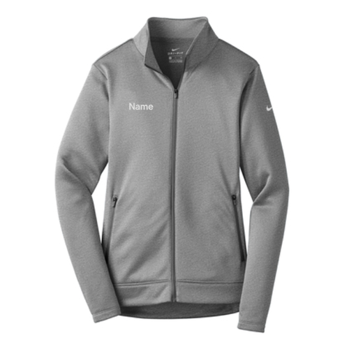 Nike Ladies Therma-FIT Full-Zip Fleece -- Dark Grey Heather