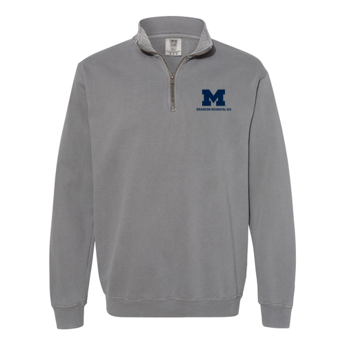 Comfort Colors Soft Quarter Zip Sweatshirt -- Grey