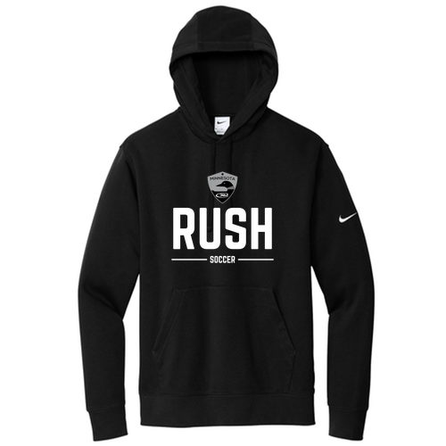 Nike Club Fleece Sleeve Swoosh Pullover Hoodie -- Black