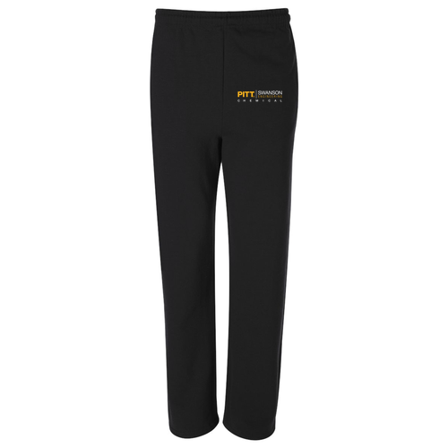 Jerzees Open Bottom Sweatpants w. Pockets -- Black