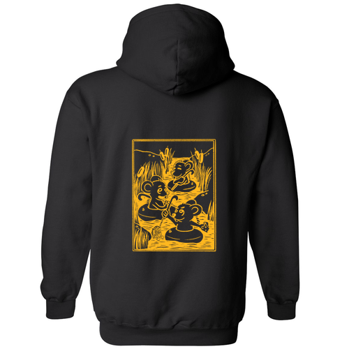 Mens/Unisex Gildan Heavy Blend Hooded Sweatshirt -- Black