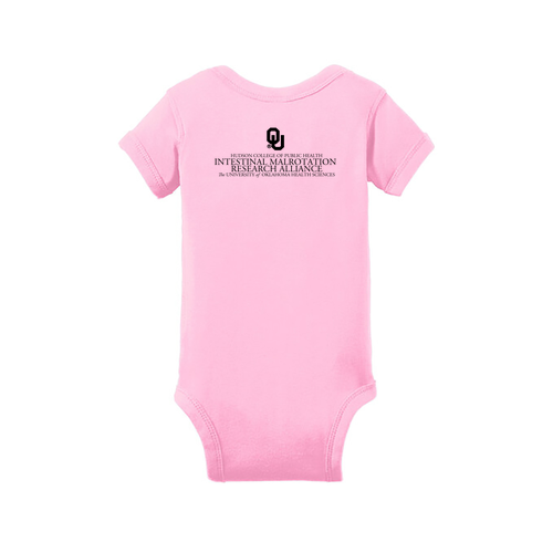 Rabbit Skins Lap Shoulder Onesie Infant -- Pink