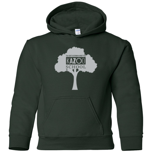 Gildan Heavy Blend Youth Hooded Sweatshirt -- Forest Green