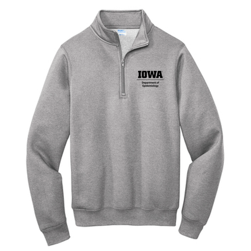 Port and Company Core Fleece Quarter-Zip Pullover Sweatshirt -- Athletic Heather