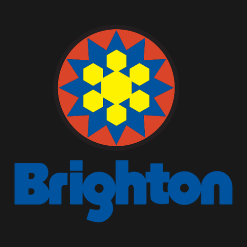 Brighton Logo 2 Full color -- Short Sleeve Tee Black
