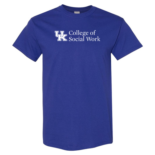 Social Work Gildan Heavy Cotton Basic T-Shirt -- Cobalt