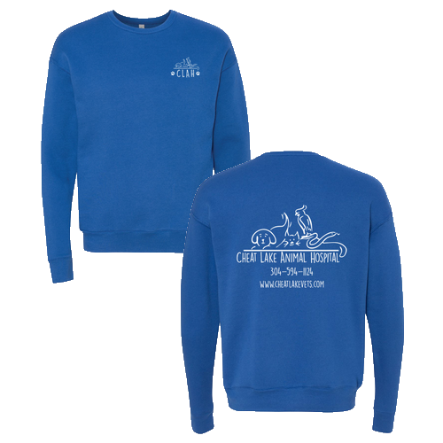 Bella Canvas Unisex Drop Shoulder Fleece Crewneck -- True Royal