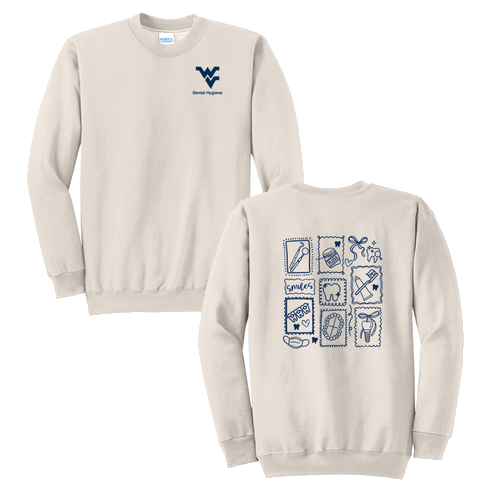 Port and Company Classic Crewneck Sweatshirt -- Natural